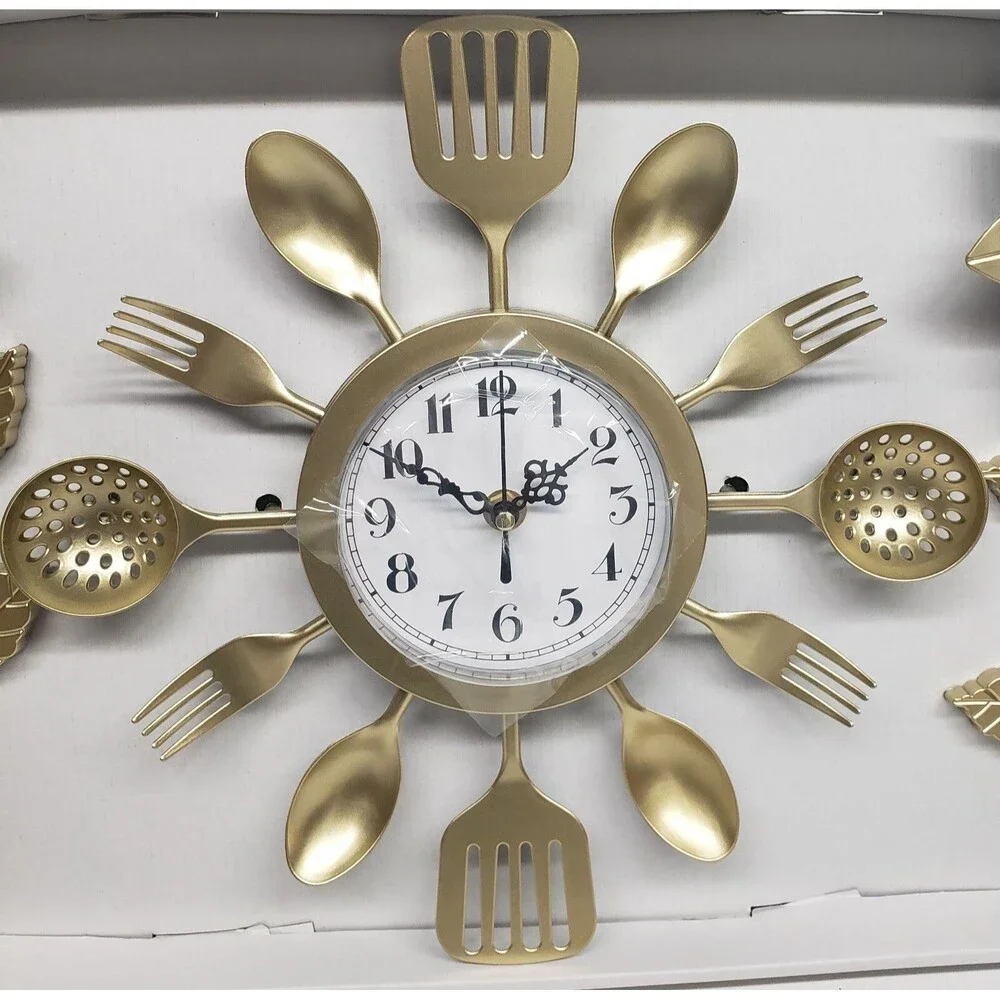 3pc Plastic Kitchen Wall Clock (5